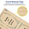 Avery Kraft Brown Rectangle Tags with Sure Feed Technology, 2" x 3.5", Laser/Inkjet, 64 Printable Tags with Strings Included, Also Great for Gift Tags and Favor Tags (80517)